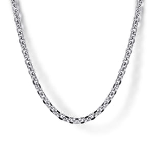 22 Inch 2.85mm 925 Sterling Silver Solid Men's Link Chain Necklace
