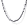 22 Inch 3.2mm 14K White Gold Men's Hollow Link Chain Necklace