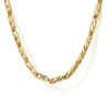 22 Inch 3.2mm 14K Yellow Gold Men's Hollow Link Chain Necklace