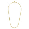 22 Inch 3.2mm 14K Yellow Gold Men's Hollow Link Chain Necklace