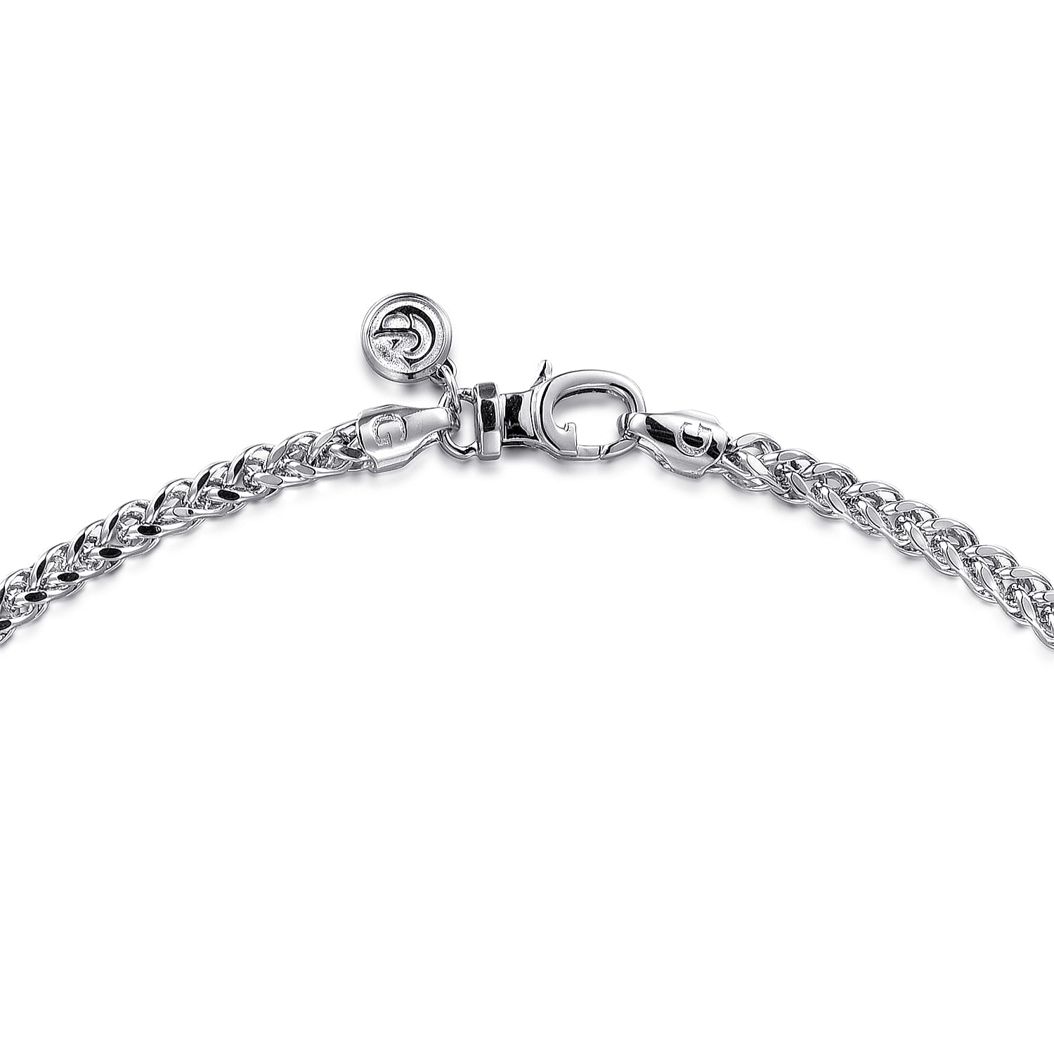 22 Inch 3.2mm 925 Sterling Silver Men's Solid Wheat Chain Necklace - Shot 3