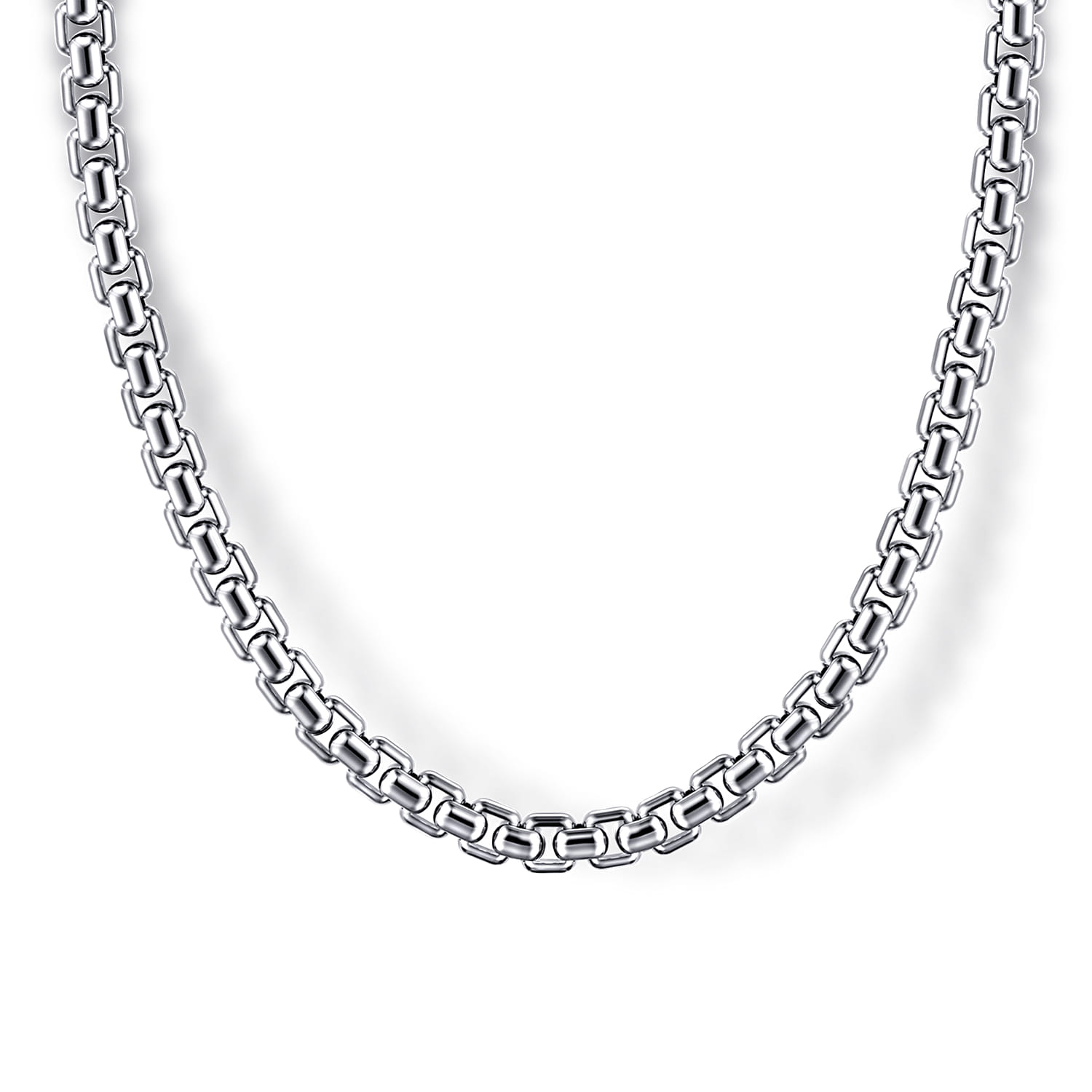 24 Inch 2.5mm 925 Sterling Silver Men's Solid Box Chain Necklace