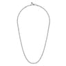 22 Inch 3.6mm 925 Sterling Silver Men's Solid Link Chain Necklace