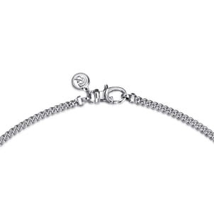 22 Inch 3mm 925 Sterling Silver Men's Hollow Cuban Link Chain Necklace