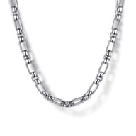 22 Inch 3mm 925 Sterling Silver Men's Solid Figaro Link Chain Necklace
