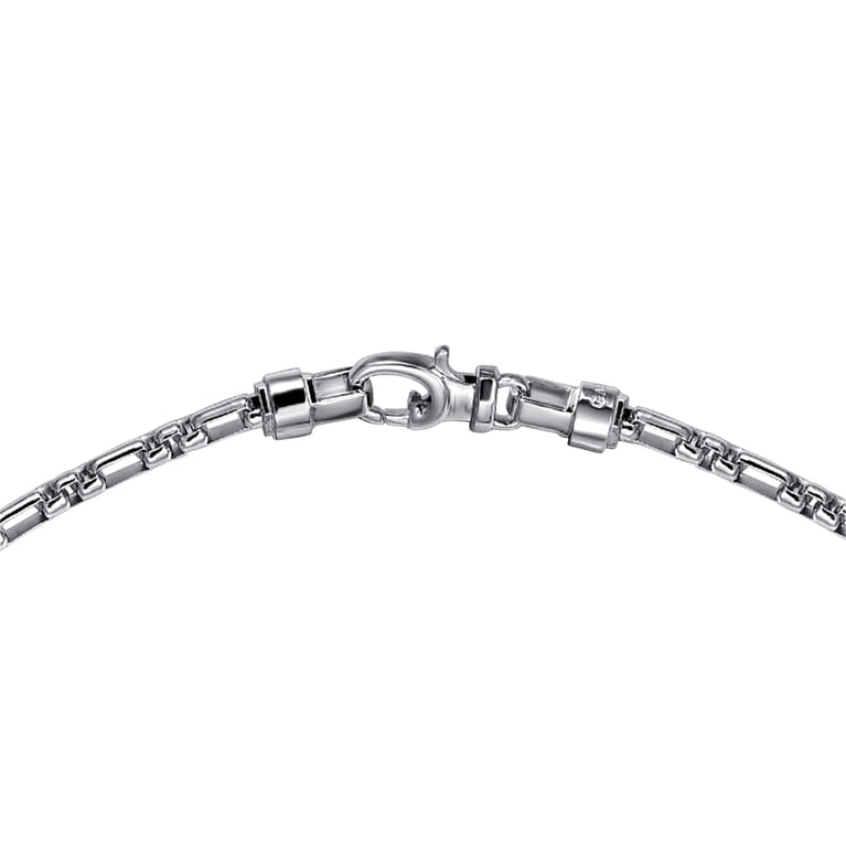 22 Inch 3mm 925 Sterling Silver Men's Solid Figaro Link Chain Necklace - Shot 3