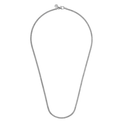 22 Inch 3mm 925 Sterling Silver Men's Solid Link Chain Necklace