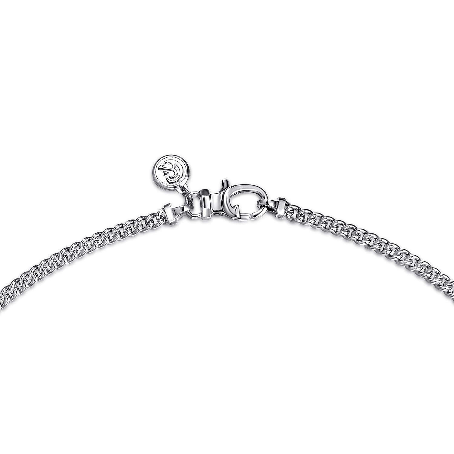 22 Inch 3mm 925 Sterling Silver Men's Solid Link Chain Necklace - Shot 3