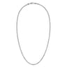 22 Inch 3mm 925 Sterling Silver Men's Solid Round Box Chain Necklace