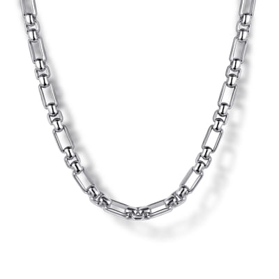 22 Inch 3mm 925 Sterling Silver Solid Figaro Chain Necklace