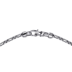 22 Inch 3mm 925 Sterling Silver Solid Figaro Chain Necklace