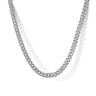 22 Inch 3mm 925 Sterling Silver Solid Men's Cuban Link Chain Necklace