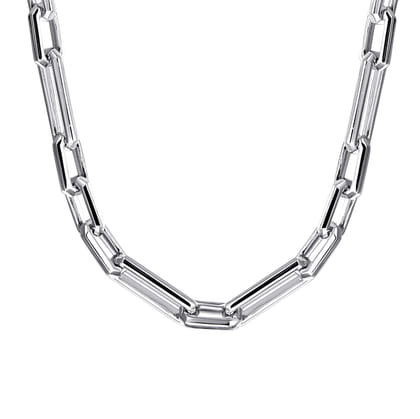 22 Inch 4.2mm 925 Sterling Silver Men's Solid Figaro Link Chain Necklace