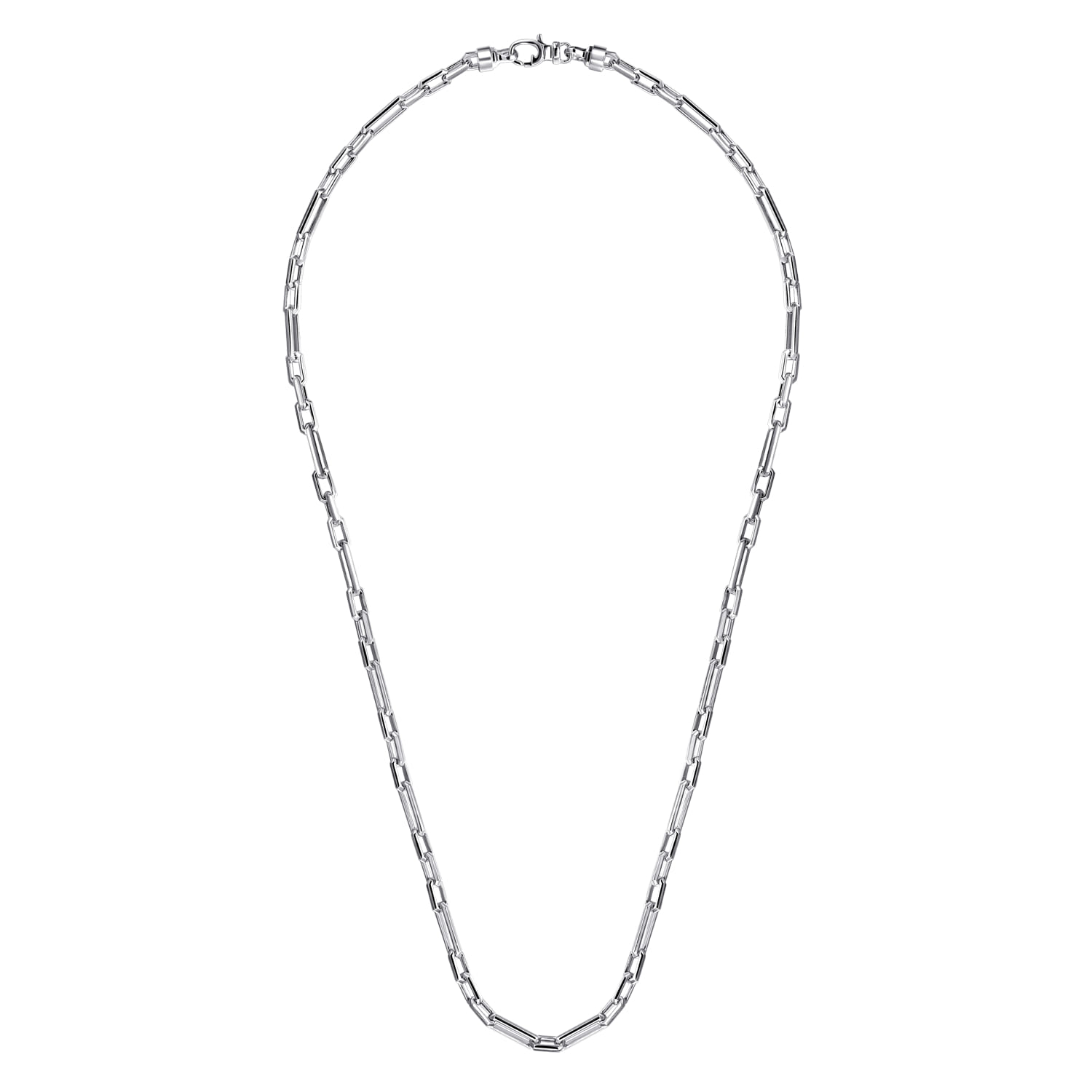 22 Inch 4.2mm 925 Sterling Silver Men's Solid Figaro Link Chain Necklace