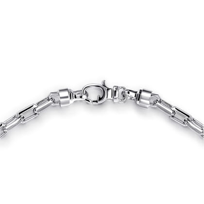 22 Inch 4.2mm 925 Sterling Silver Men's Solid Figaro Link Chain Necklace