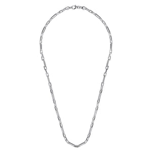 22 Inch 4.2mm 925 Sterling Silver Solid Figaro Chain Necklace