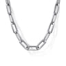 22 Inch 4.5mm 925 Sterling Silver Solid Faceted Men's Link Chain Necklace