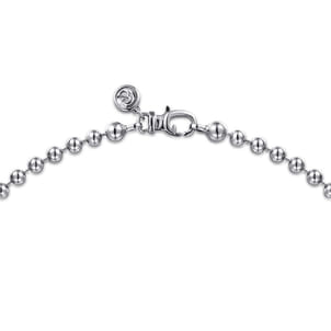 22 Inch 4mm 925 Sterling Silver Hollow Ball Chain Necklace