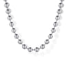 22 Inch 4mm 925 Sterling Silver Men's Hollow Ball Chain Necklace