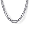 22 Inch 5.50mm 925 Sterling Silver Men's Solid Faceted Link Chain Necklace