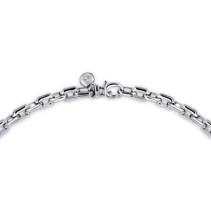 22 Inch 5.6mm 925 Sterling Silver Men's Solid Link Chain Necklace