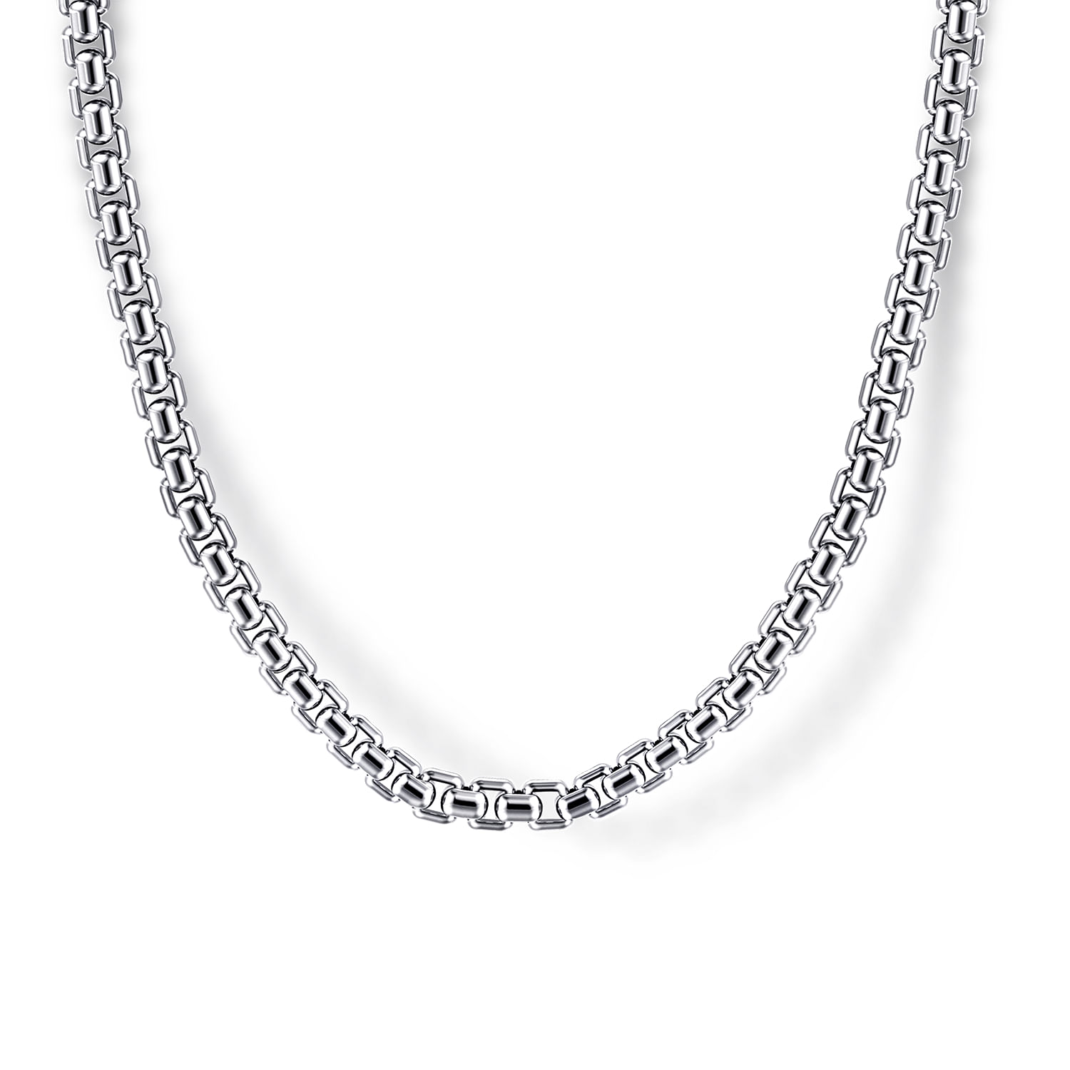 22 Inch 5.6mm 925 Sterling Silver Solid Men's Round Box Chain Necklace