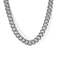 22 Inch 5mm 925 Sterling Silver Men's Solid Cuban Link Chain Necklace