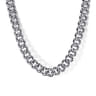 22 Inch 5mm 925 Sterling Silver Men's Solid Cuban Link Chain Necklace