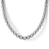 22 Inch 5mm 925 Sterling Silver Men's Solid Round Box Chain Necklace