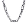 22 Inch 6.10mm 925 Sterling Silver Men's Solid Figaro Chain Necklace