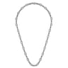 22 Inch 6.10mm 925 Sterling Silver Men's Solid Figaro Chain Necklace