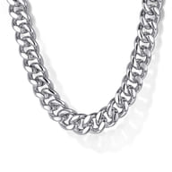 22 Inch 7mm 925 Sterling Silver Men's Solid Cuban Link Necklace