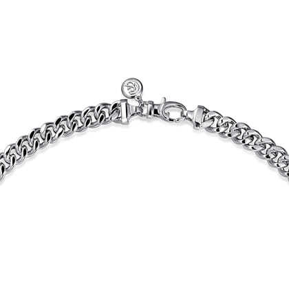 22 Inch 7mm 925 Sterling Silver Men's Solid Cuban Link Necklace