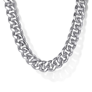 22 Inch 7mm 925 Sterling Silver Men's Solid Diamond Cut Cuban Link Necklace