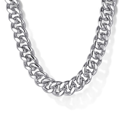 22 Inch 7mm 925 Sterling Silver Men's Solid Diamond Cut Cuban Link Necklace