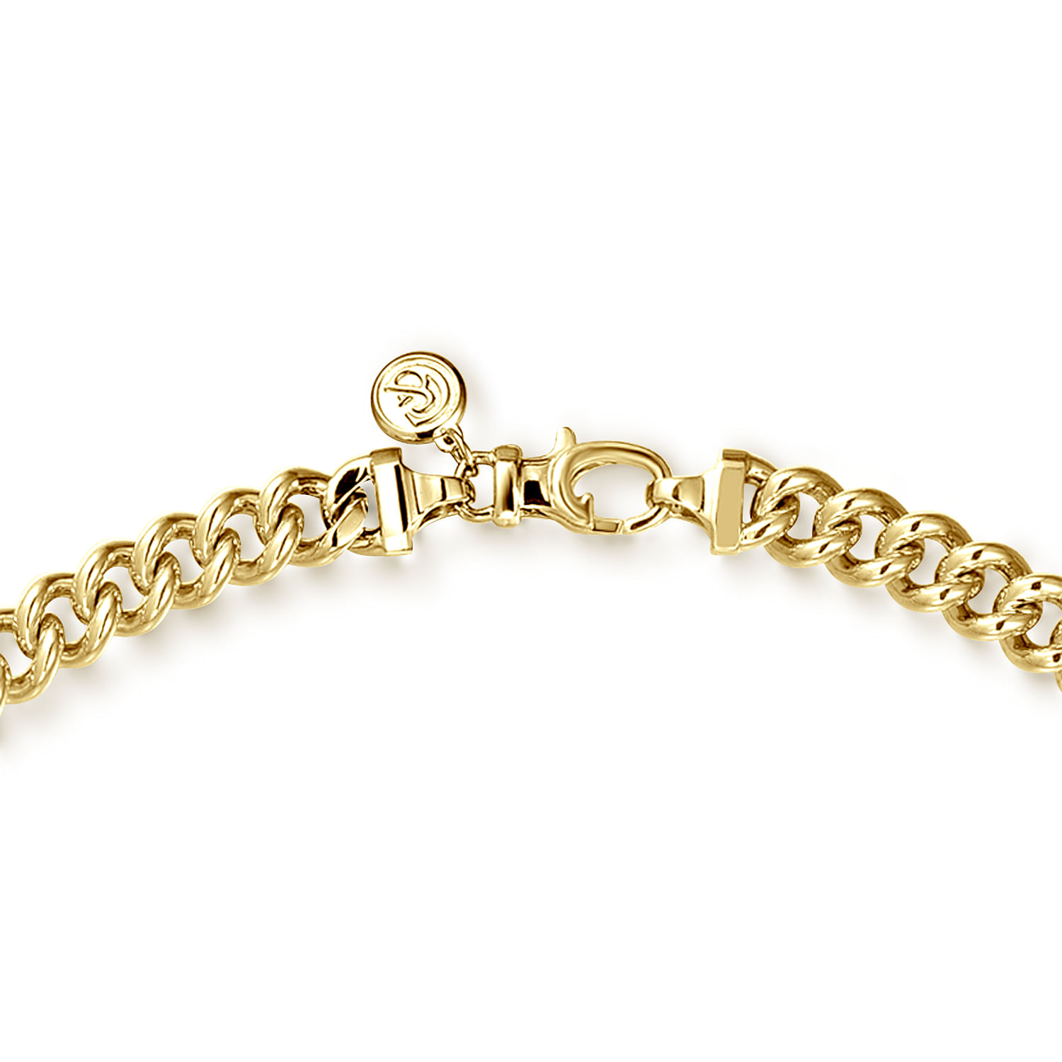 22 Inch 7mm14K Yellow Gold Solid Men's Cuban Link Chain Necklace