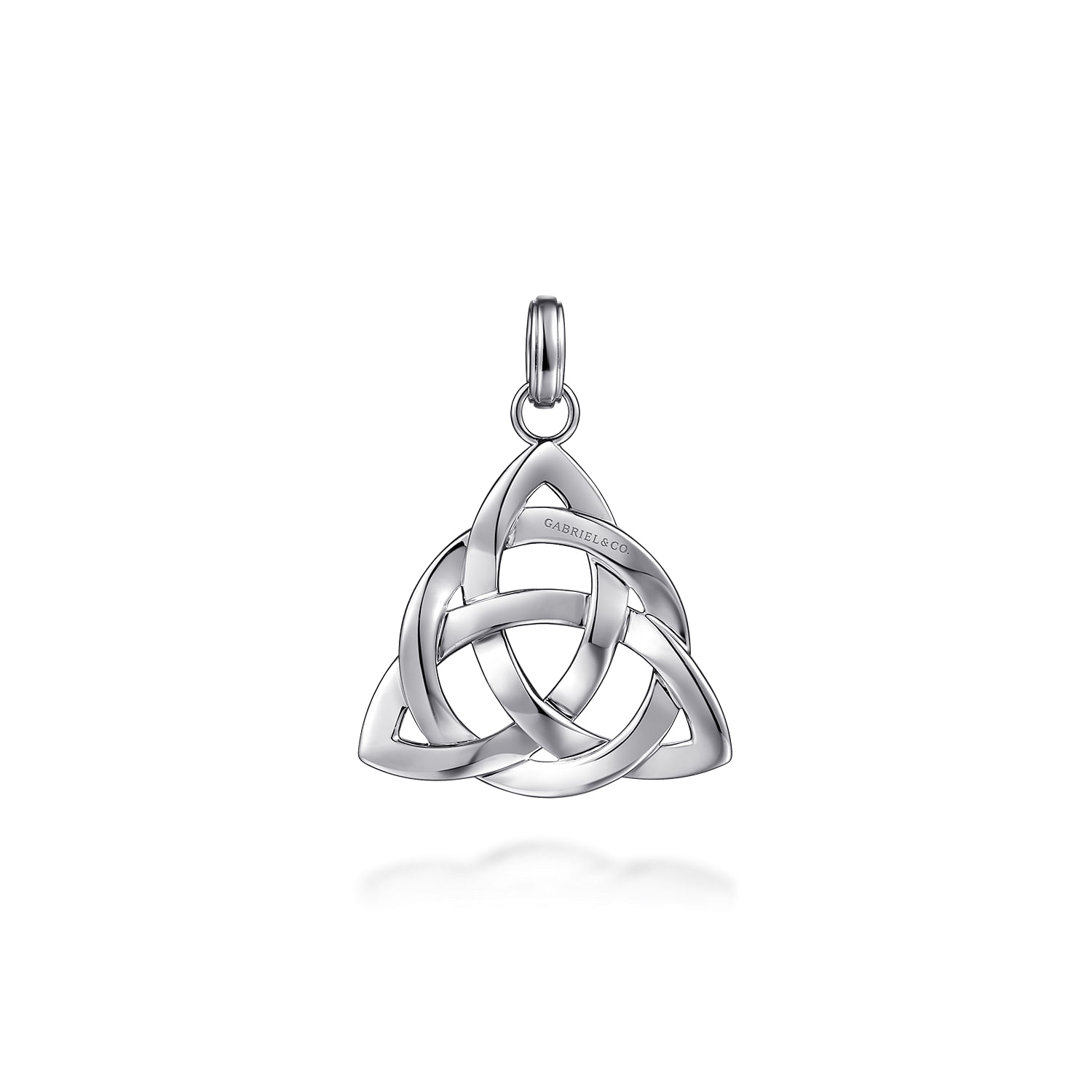 22 Inch 925 Sterling Silver Celtic Knot Pendant Necklace - Shot 2