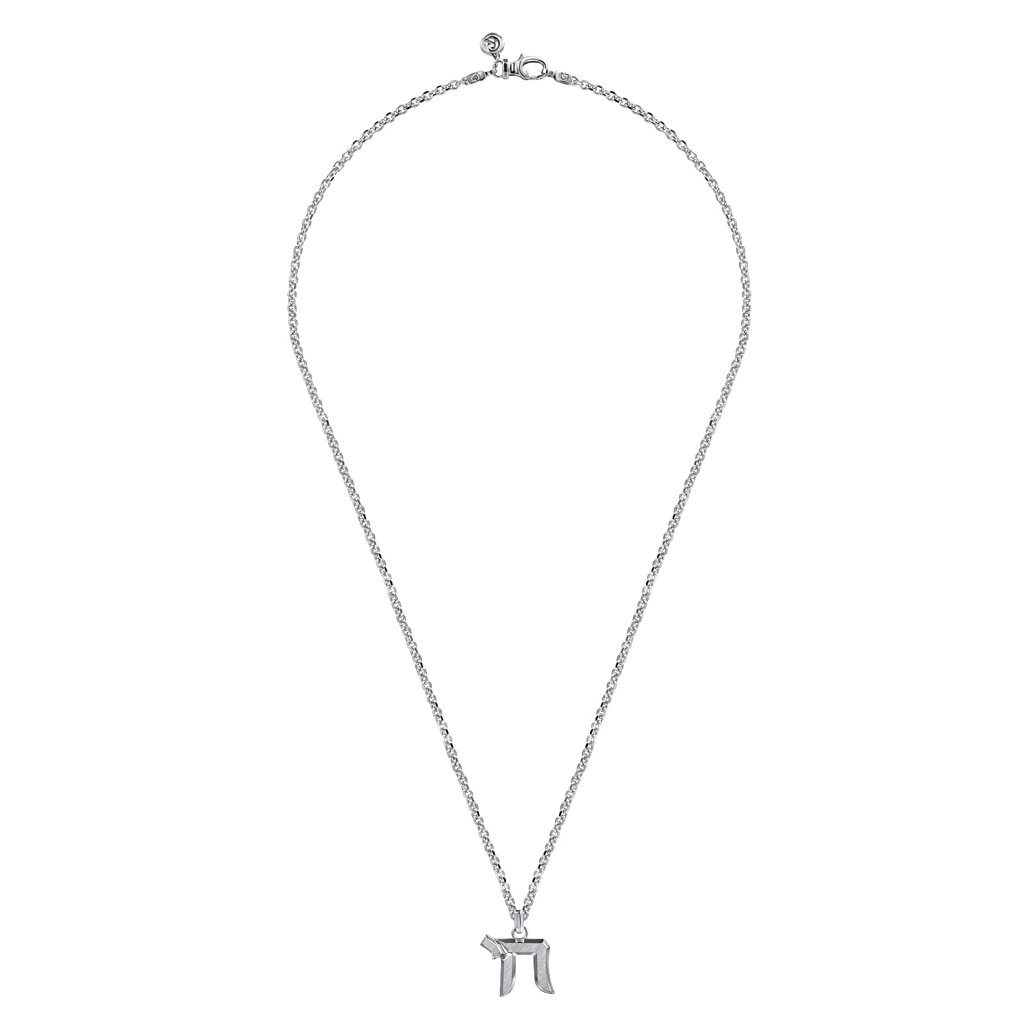 2.5mm Volt Link Cable Chain Necklace, Sterling Silver