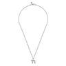 22 Inch 925 Sterling Silver Chai Pendant Necklace 
