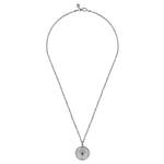 22-Inch-925-Sterling-Silver-Compass-Link-Chain-Necklace-with-Black-Spinel1