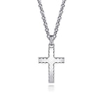22-Inch-925-Sterling-Silver-Cross-Link-Chain-Necklace-with-Beveled-Trim1