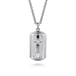 22-Inch-925-Sterling-Silver-Garnet-Dog-Tag-Pendant-Necklace-With-Dagger1