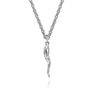 22 Inch 925 Sterling Silver Italian Horn Pendant Necklace