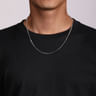 22 Inch 925 Sterling Silver Solid Men's Box Chain Necklace