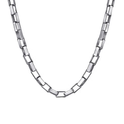 22 Inch 925 Sterling Silver Solid Men's Box Chain Necklace