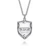 22 Inch 925 Sterling Silver St Michael Dog Tag Pendant Necklace