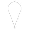 22 Inch 925 Sterling Silver Star of David Pendant Necklace