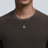 22 Inch 925 Sterling Silver Star of David Pendant Necklace