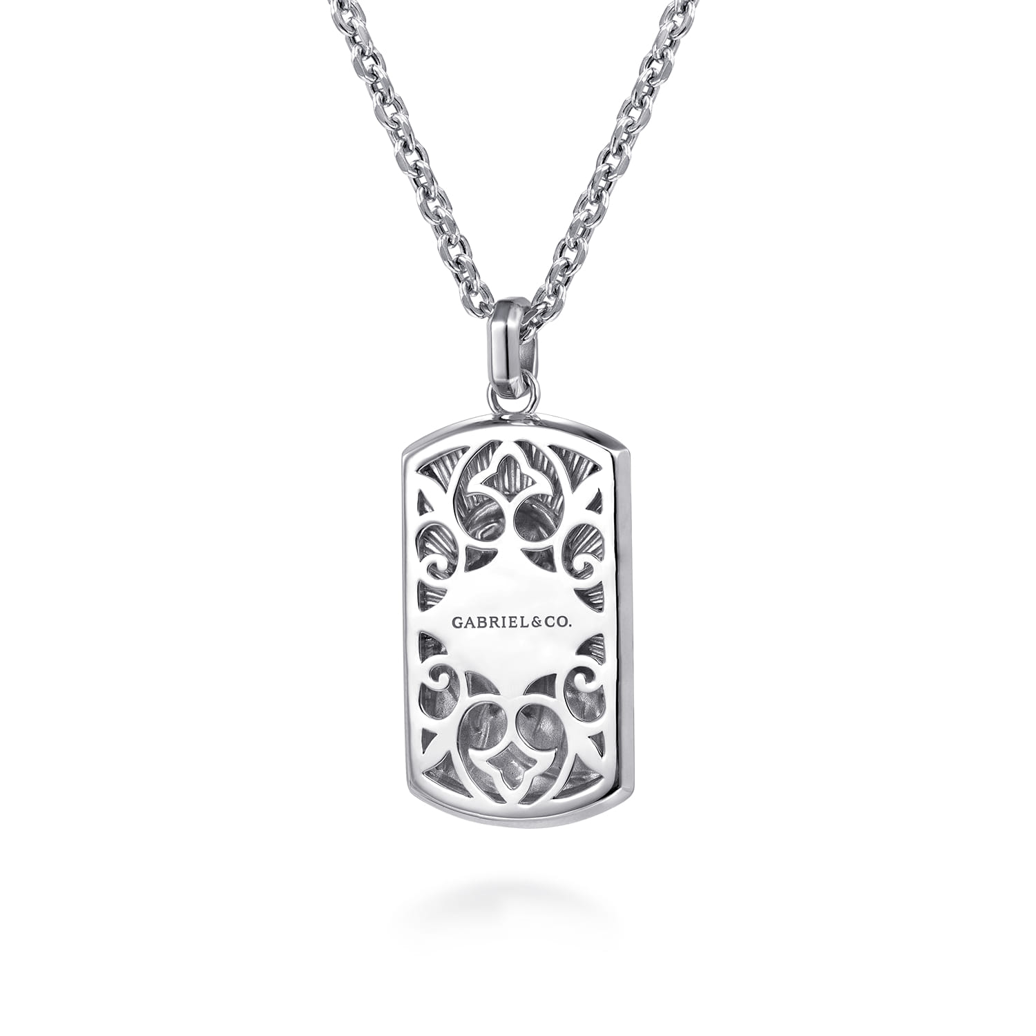 22 Inch 925 Sterling Silver Virgin Mary  Jesus Pendant Necklace - Shot 2