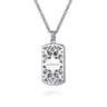 22 Inch 925 Sterling Silver Virgin Mary  Jesus Pendant Necklace